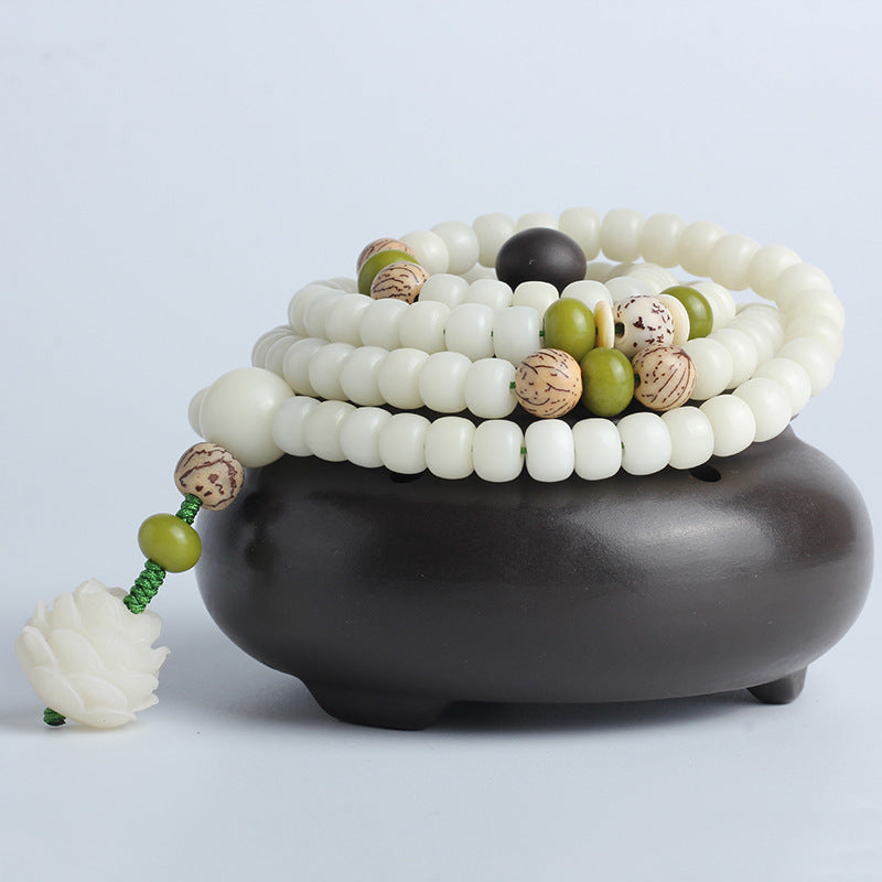 White Jade Bodhi Bracelet