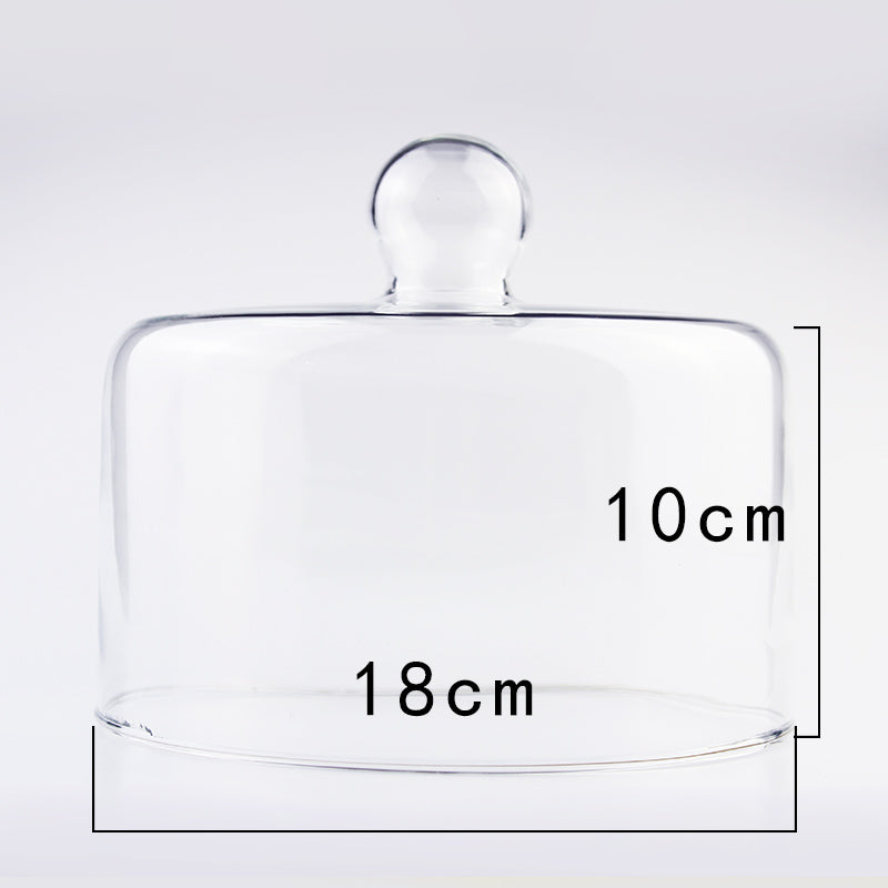 Glas-Obstteller/Nachmittagstee-Kuchendeckel