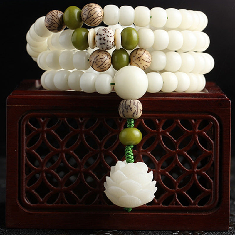 White Jade Bodhi Bracelet