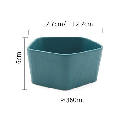 Nordic Ceramic Plate With Wooden Handle