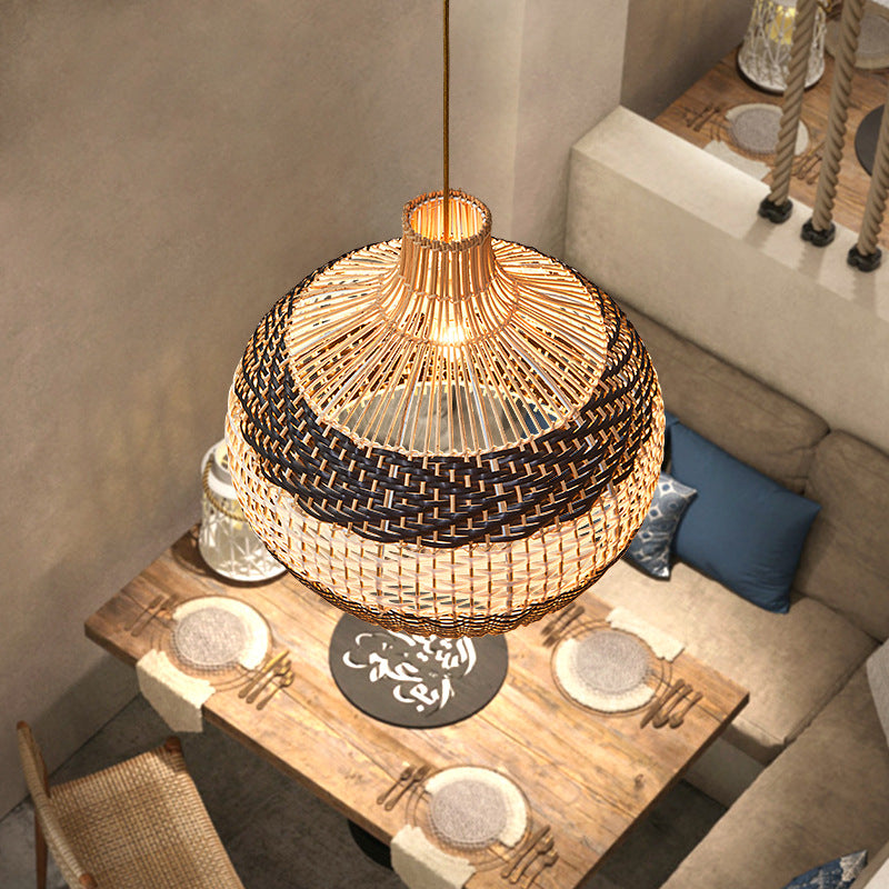 Nordic Creative Rattan Chandelier