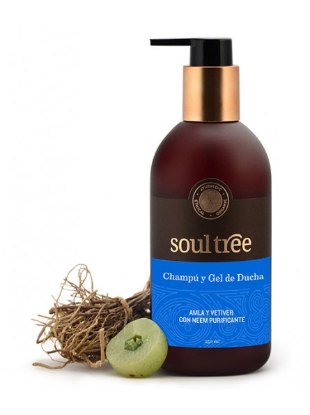 SoulTree Shampooing Gel Amla Et Vétiver