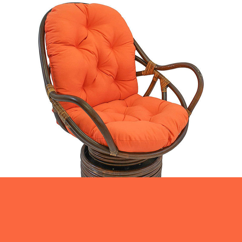 Coussin de siège en polyester anti-pluie pour chaise pivotante en rotin