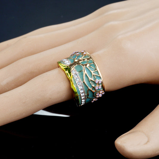 Beautiful Tree of Life Gold Plated Ring For Women