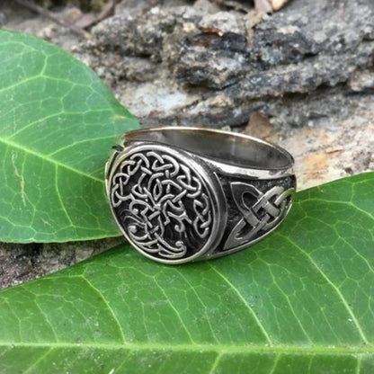 Viking Celtic Tree of Life Ring For Men