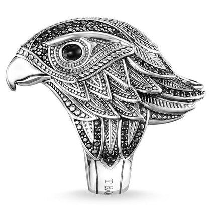 Viking Fortune Bird Eagle Ring For Men