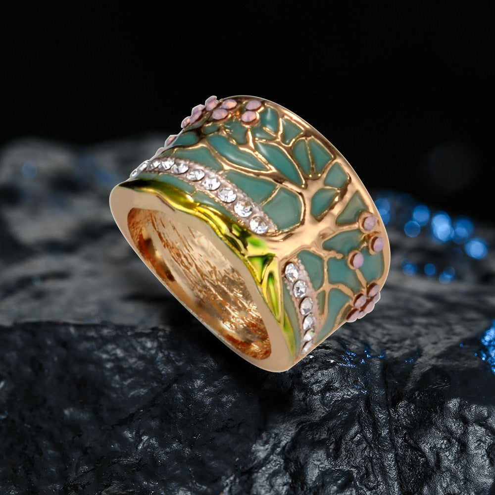 Bague Plaquée Or Arbre de Vie