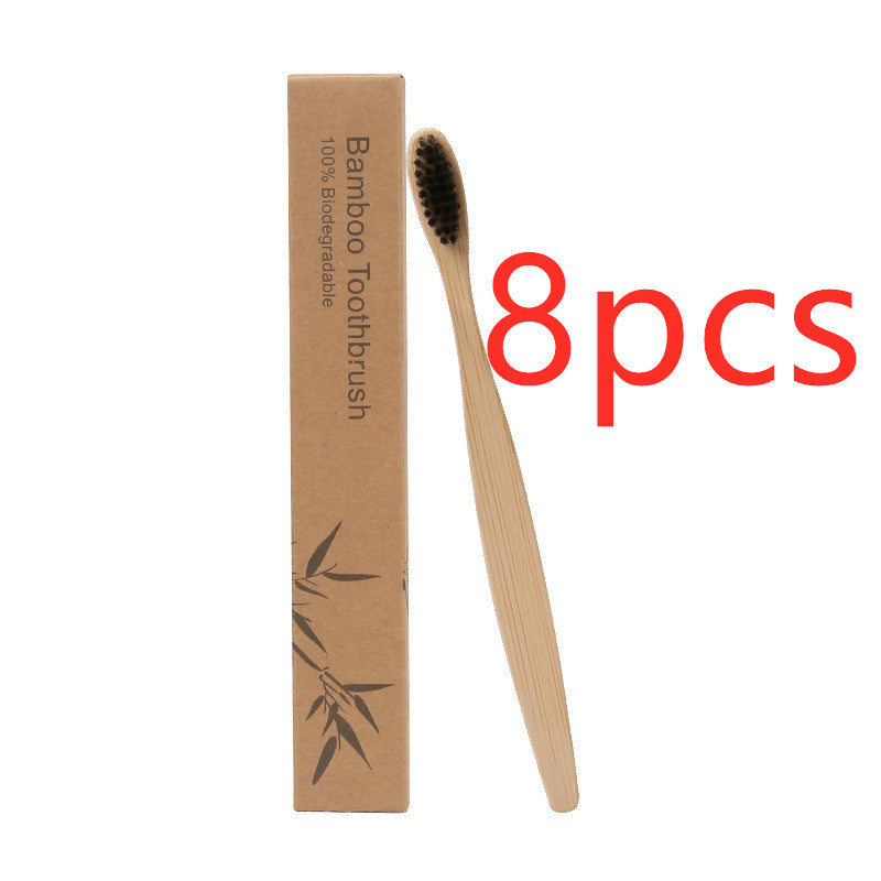 Square Handle Bamboo Toothbrush