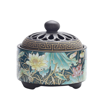 Ceramic Cloisonne Incense Burner