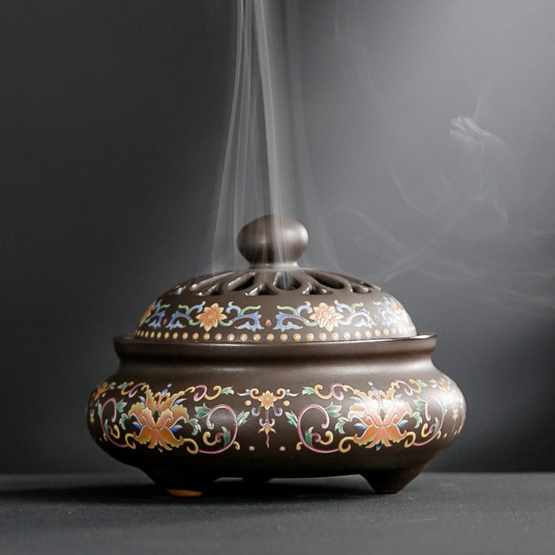 Ceramic Cloisonne Incense Burner