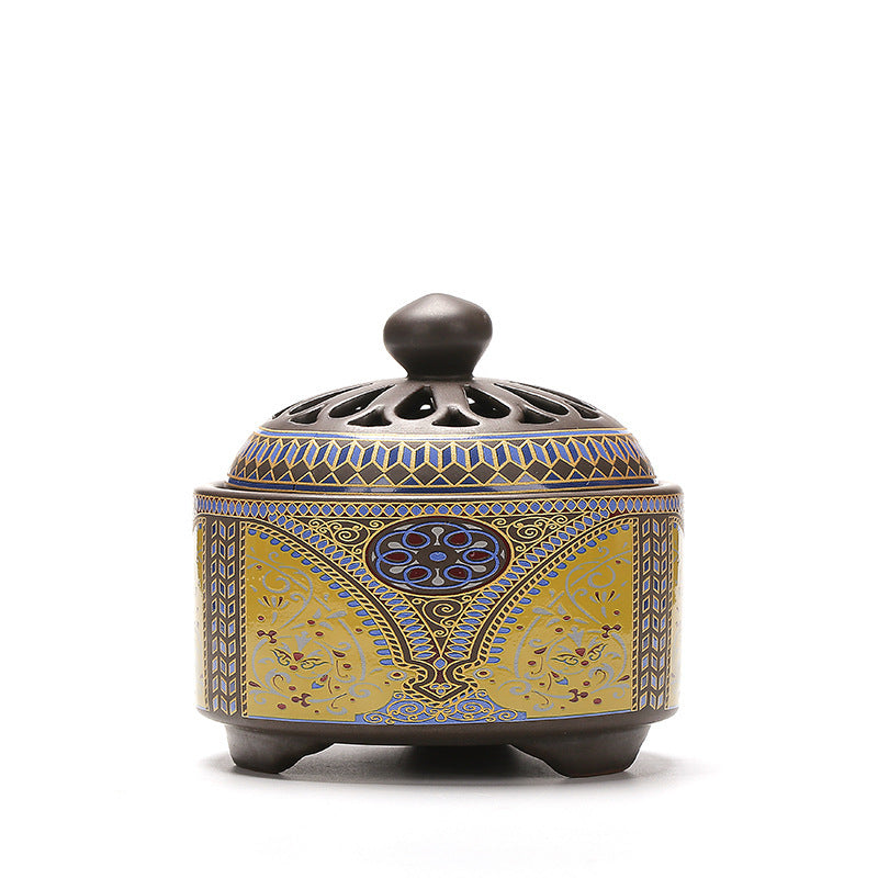 Ceramic Cloisonne Incense Burner