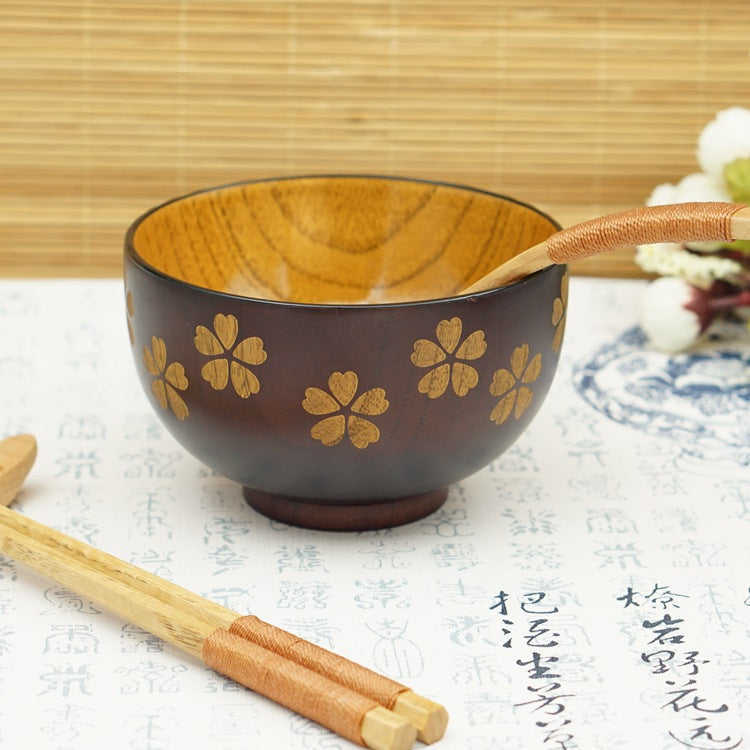 Sakura Solid Wood Bowl