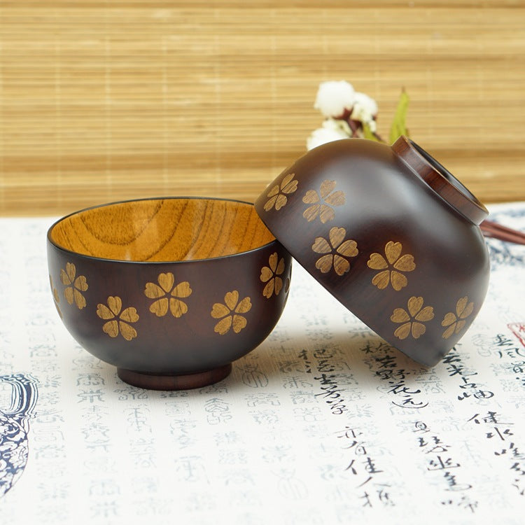 Sakura Solid Wood Bowl