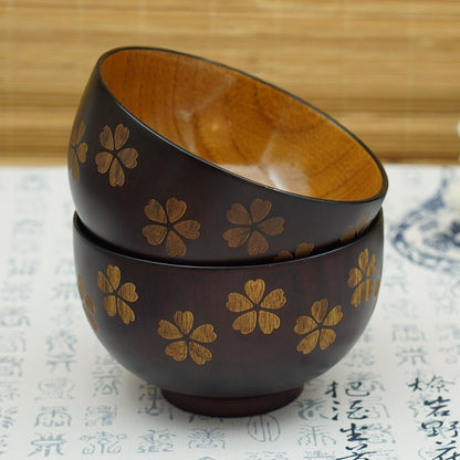 Sakura Solid Wood Bowl