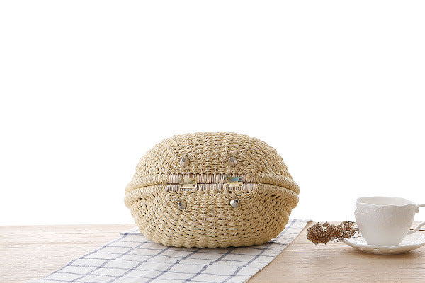 Rattan-Handtasche