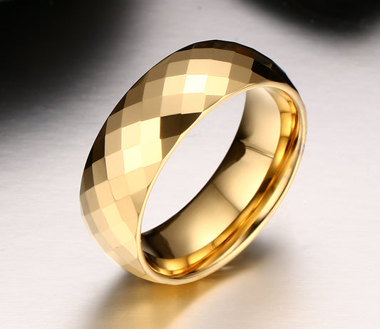 Tungsten Gold Ring For Men