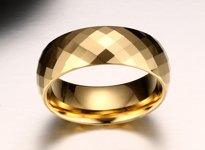 Tungsten Gold Ring For Men