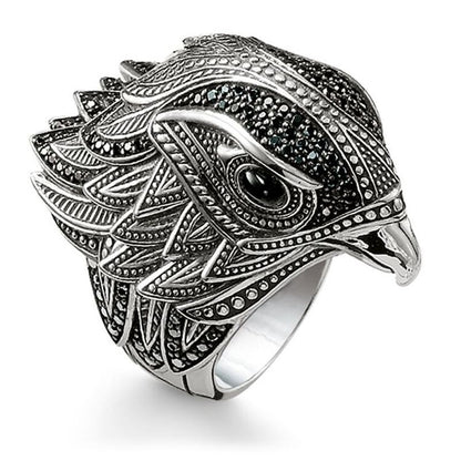 Viking Fortune Bird Eagle Ring For Men