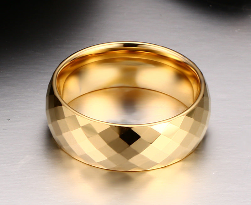 Tungsten Gold Ring For Men