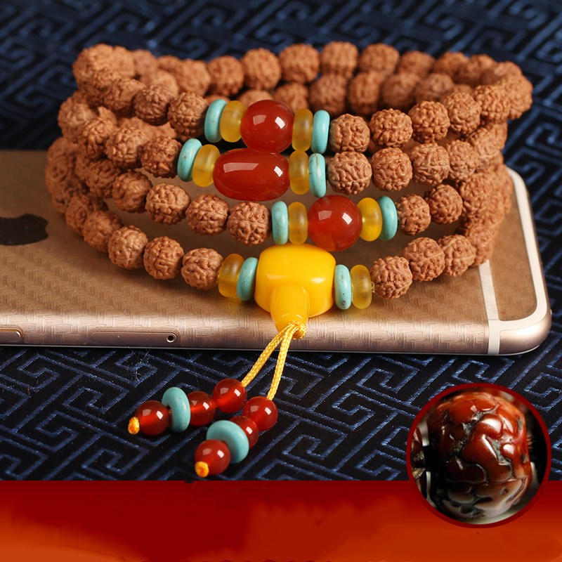 Five-Petal Buddhist Bead Bracelet