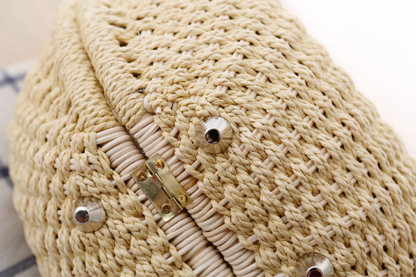 Rattan-Handtasche