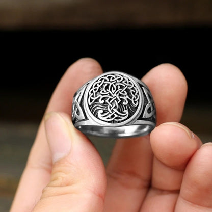 Viking Celtic Tree of Life Ring For Men