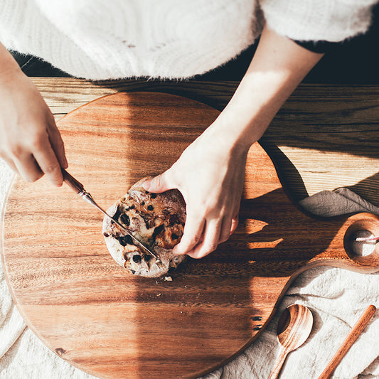 Nordic Style Solid Wood Bread Tray