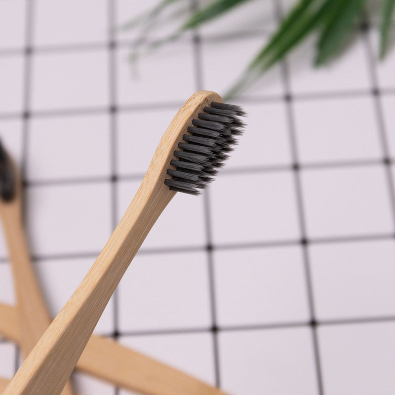 Square Handle Bamboo Toothbrush