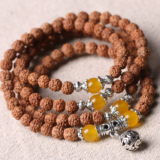 Five-Petal Buddhist Bead Bracelet