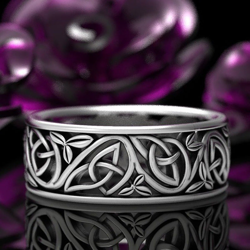 Viking Wolf Celtic Ring For Men