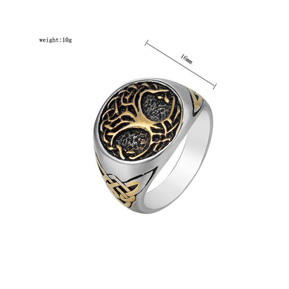 Viking Tree Of Life Men's Ring