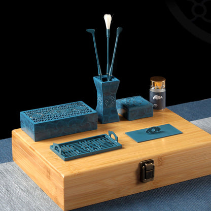 Pure Blue Copper Incense Utensils