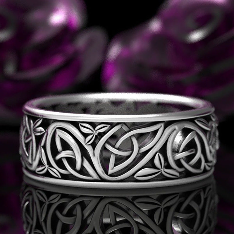 Viking Wolf Celtic Ring For Men