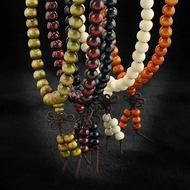 Natural Sandalwood Buddhist Mala - 9 Styles