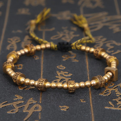 Tibetan Handmade Buddhist Braided Copper Beads