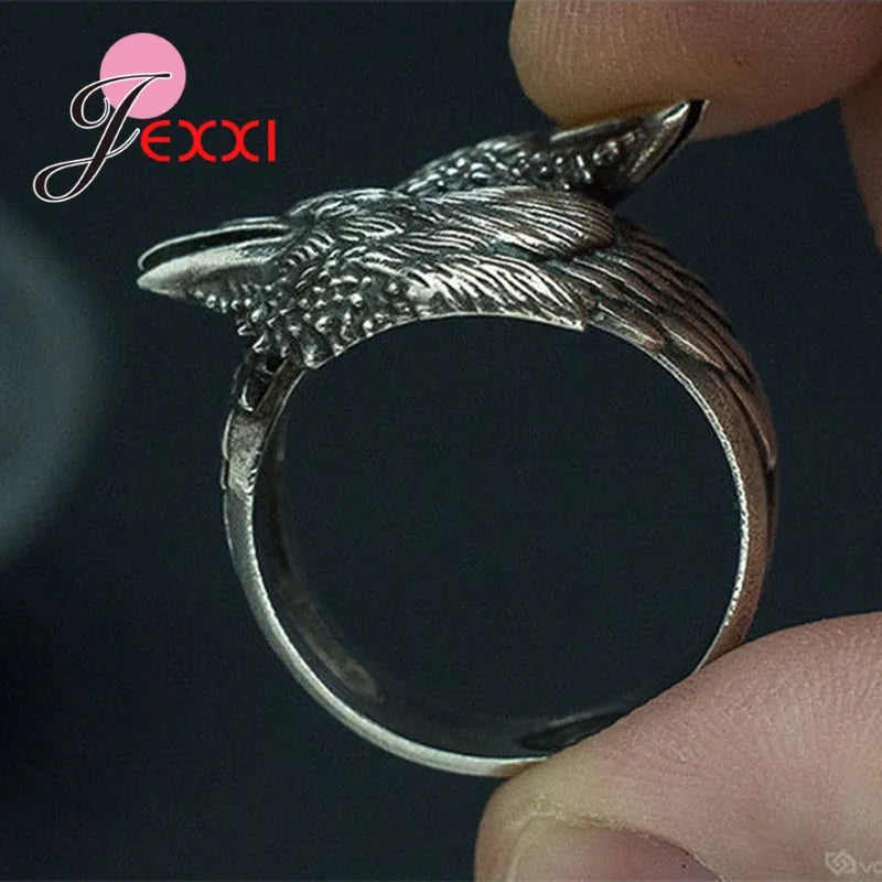 Entwined Ravens Mens Ring Ravens Norse Mythology