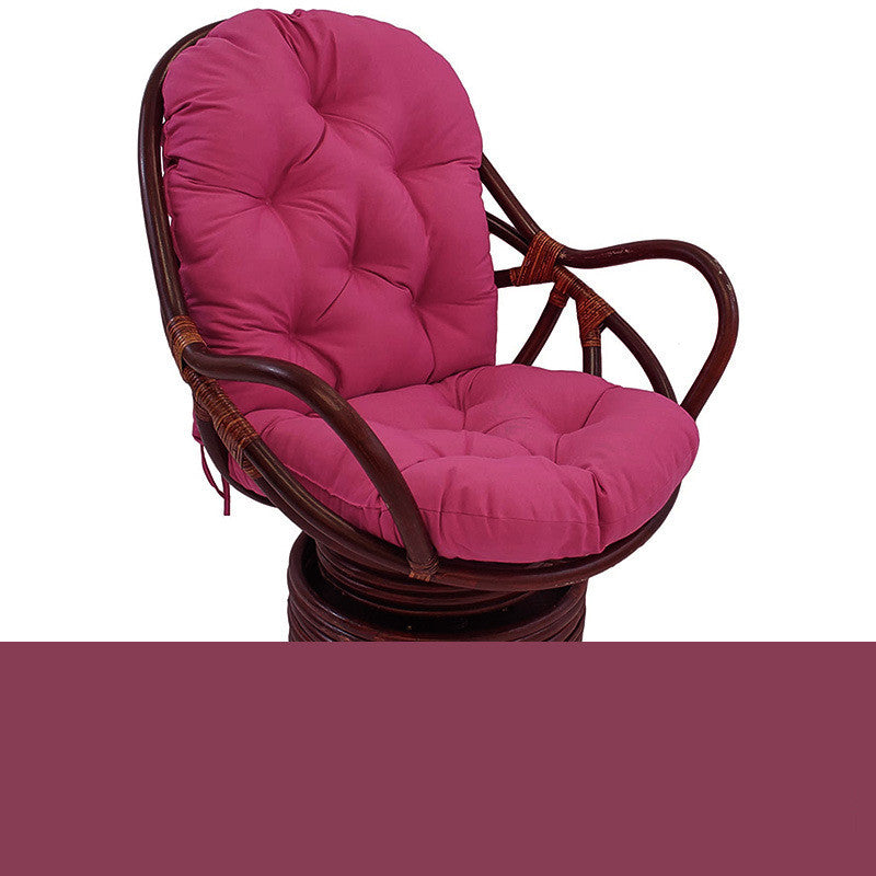 Coussin de siège en polyester anti-pluie pour chaise pivotante en rotin