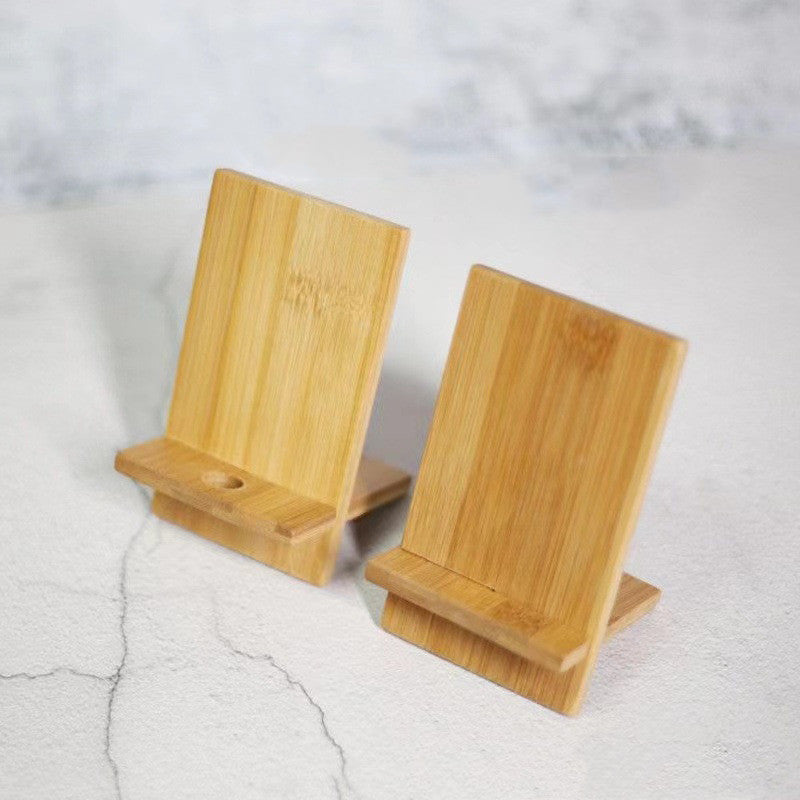 Desktop Bamboo Phone Holder Charging