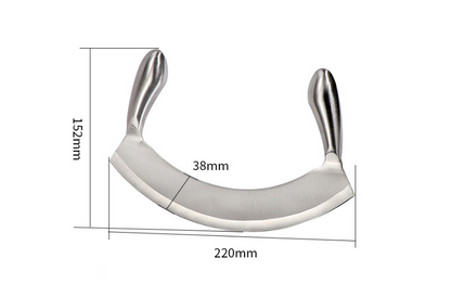 Double Handle Stainless Steel Knife
