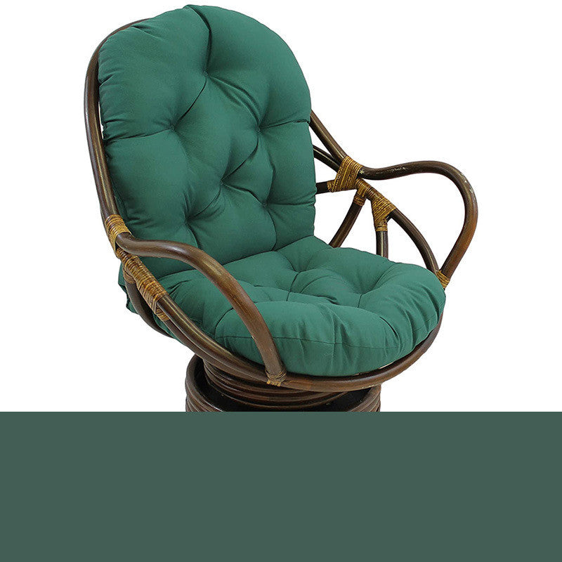 Coussin de siège en polyester anti-pluie pour chaise pivotante en rotin